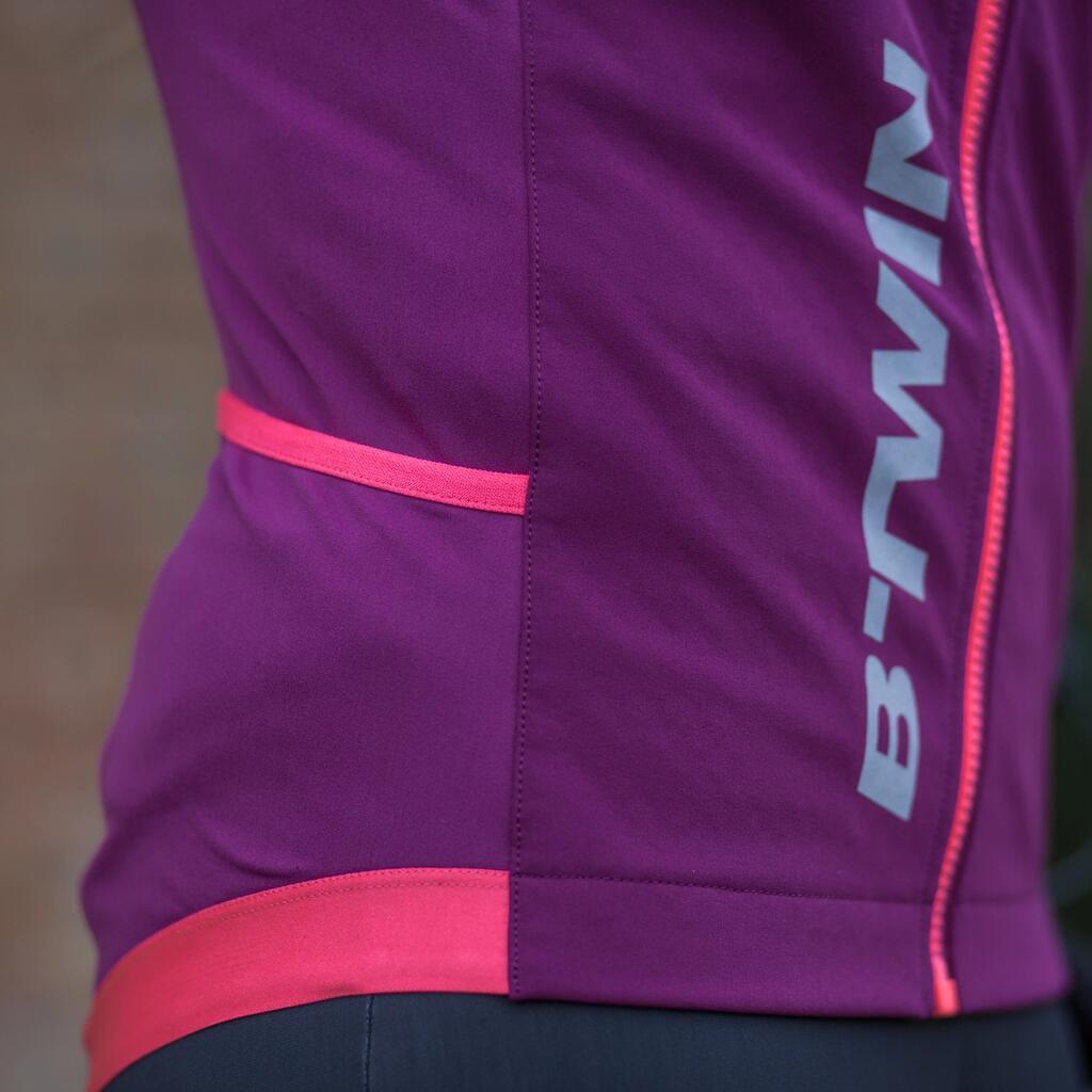 500 Women's Cycling Jacket - Purple/Pink