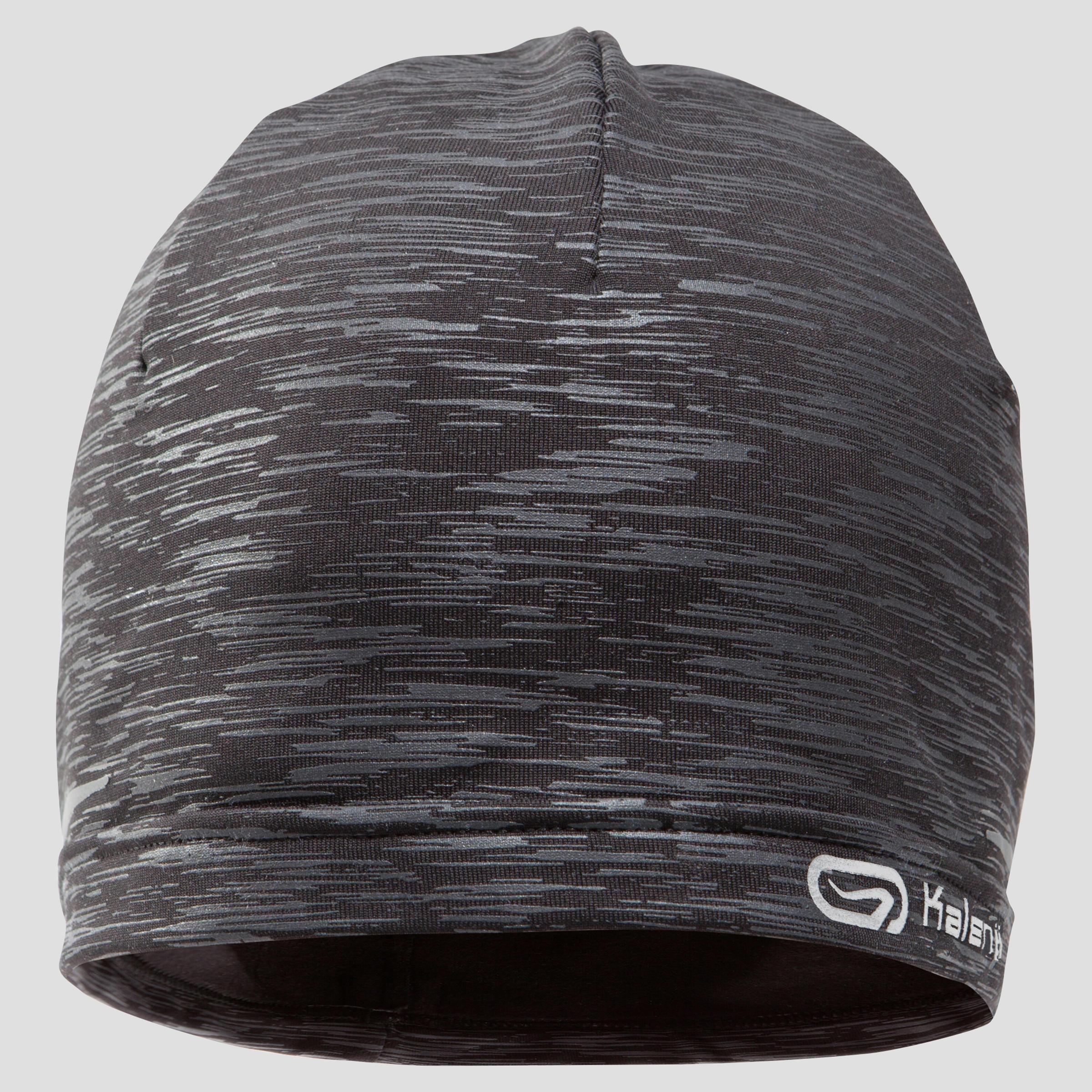 Warm Running Hat Warm+ Grey/Graph smoked black, Kalenji Decathlon