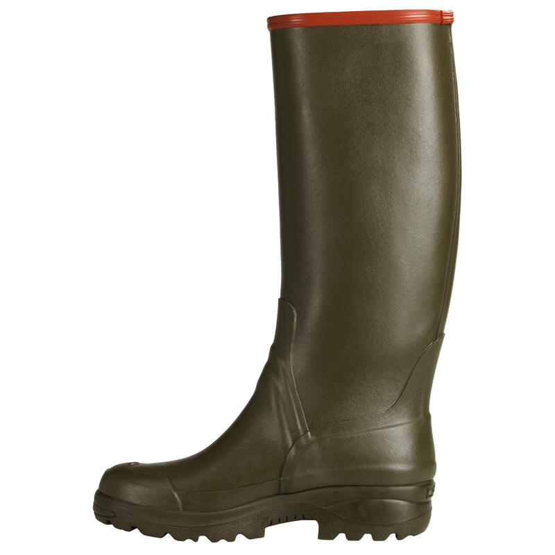 Botas De Agua Katiuskas Caza Aigle Arnay Hombre Ligera Fuelle Ajustable Verde