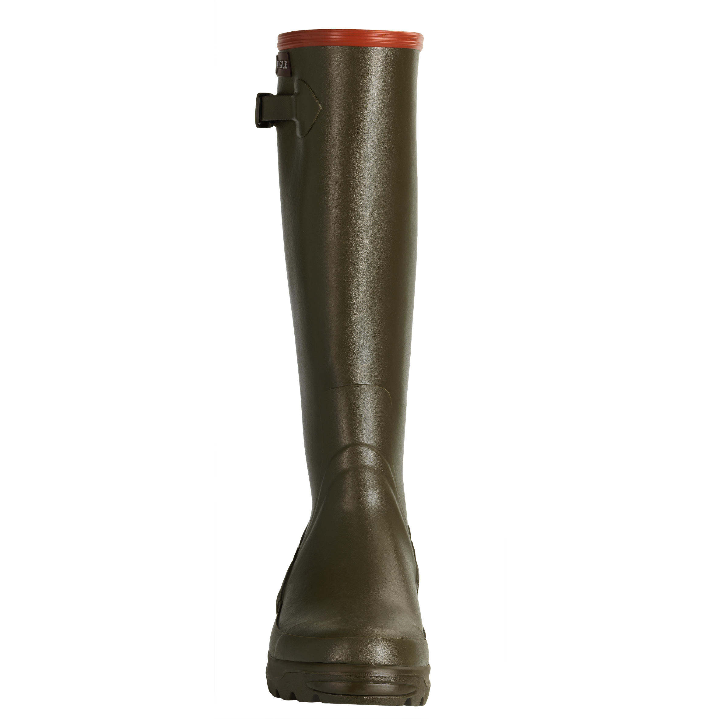 Bottes chasse légères et souples en caoutchouc homme aigle arnay vertes 3/10
