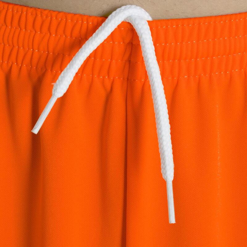 Pantalón corto de fútbol Adulto Kipsta F100 naranja