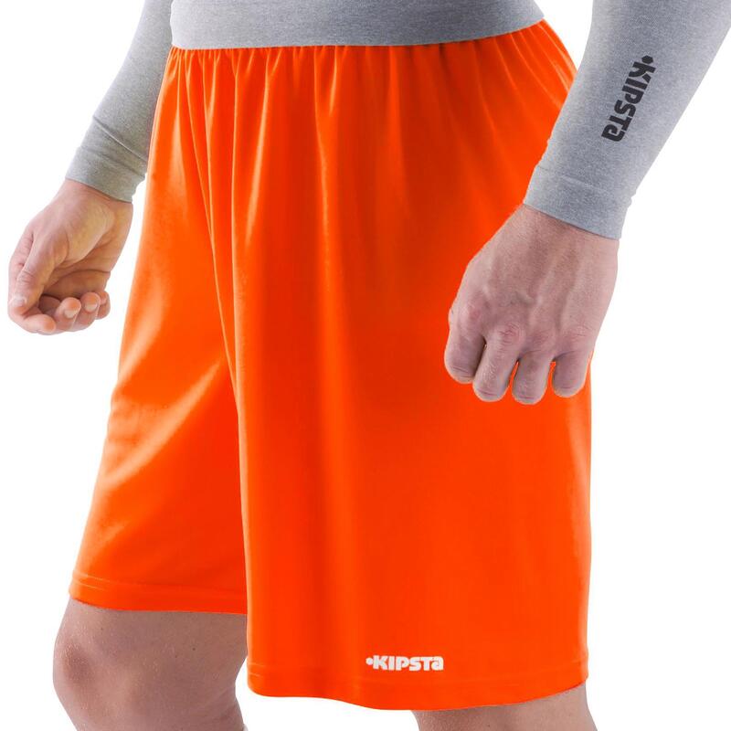 Pantalón corto de fútbol Adulto Kipsta F100 naranja