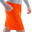 Short de football adulte essentiel orange