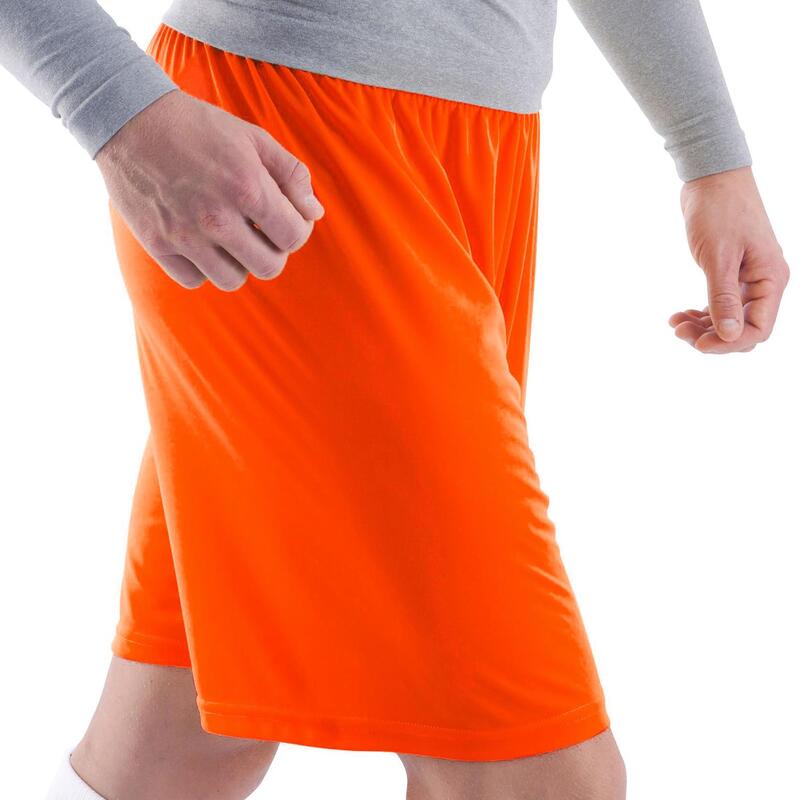 Voetbalshort voor volwassenen ESSENTIAL oranje