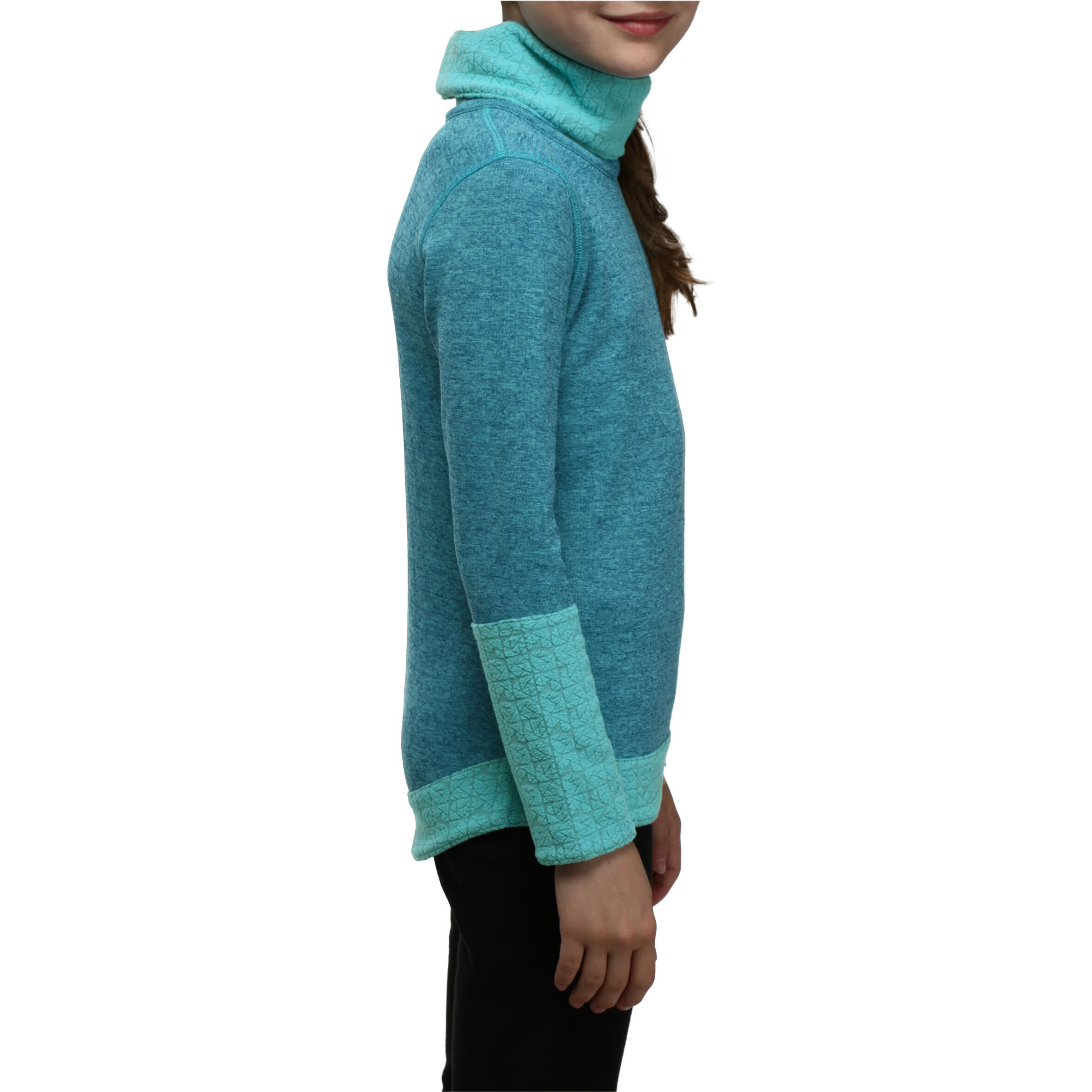 Maglia termica sci junior SIMPLE WARM azzurra 6/15