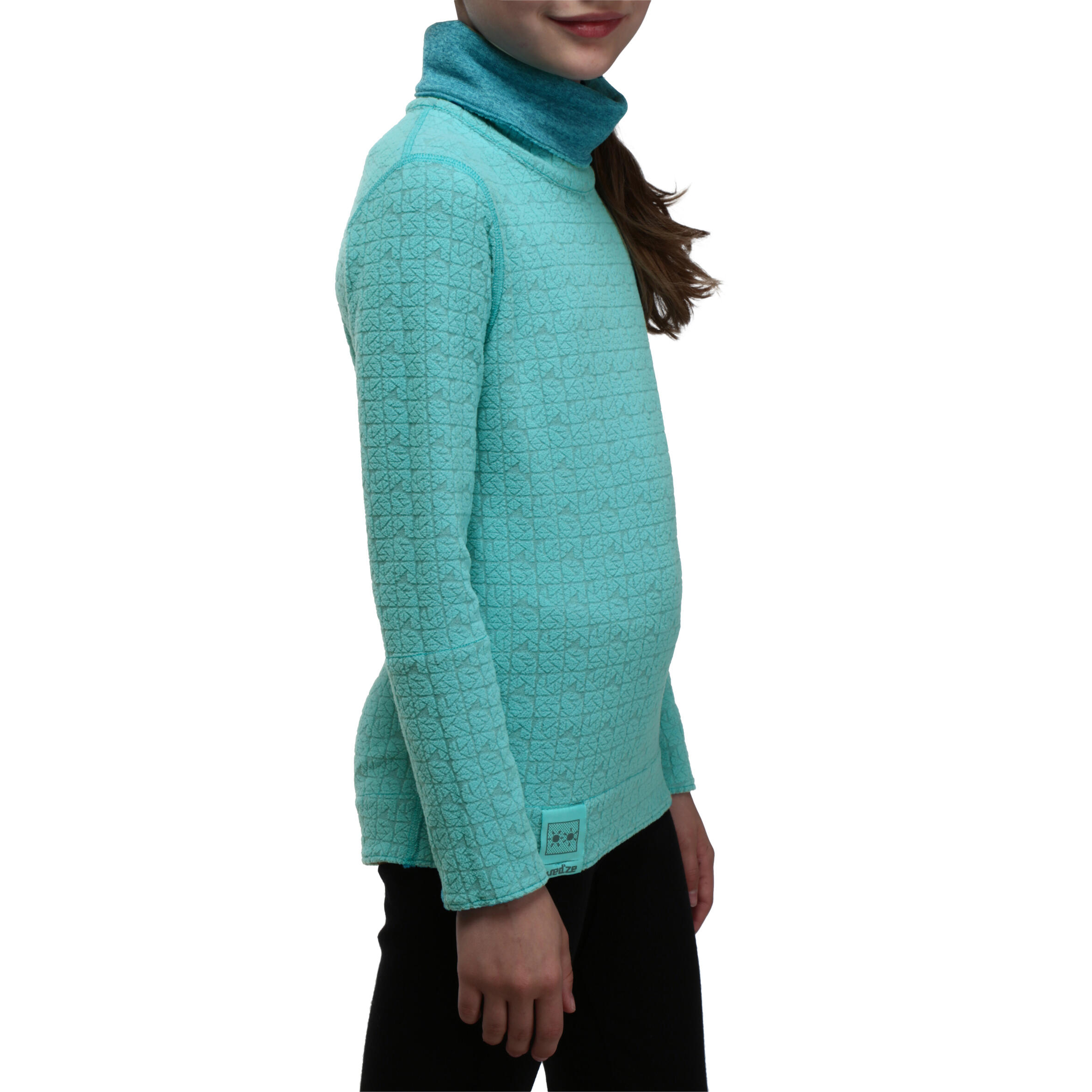 Maglia termica sci junior SIMPLE WARM azzurra 5/15