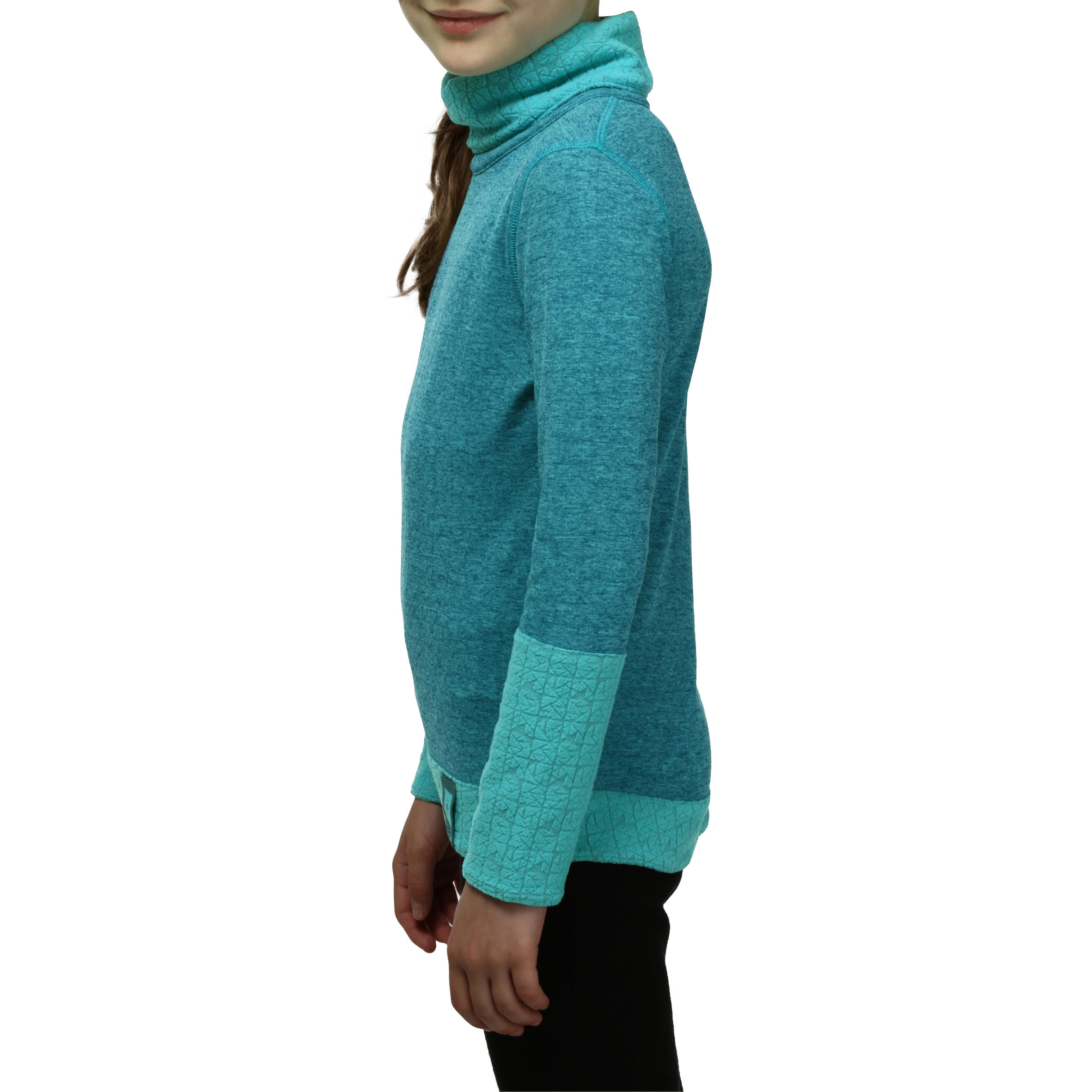 Maglia termica sci junior SIMPLE WARM azzurra 10/15