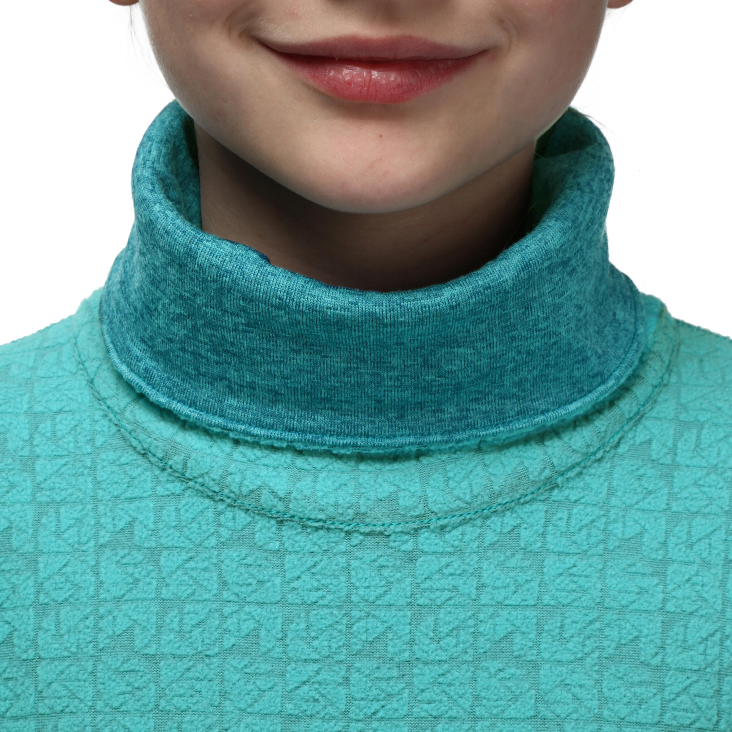 Maglia termica sci junior SIMPLE WARM azzurra 11/15