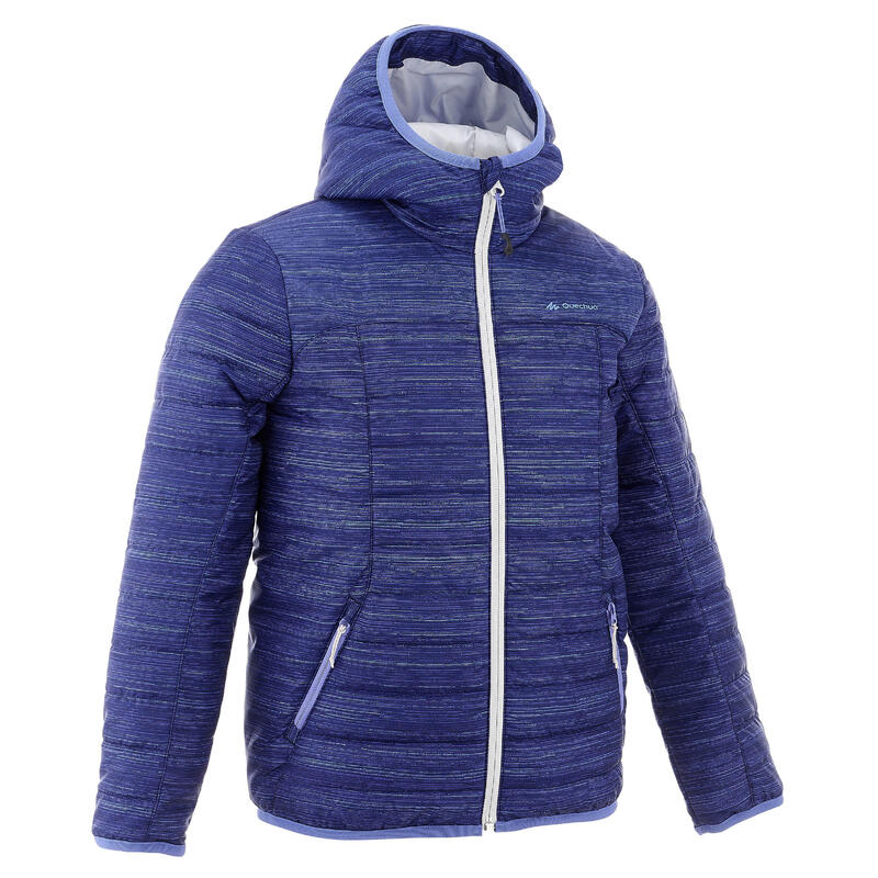 Doudoune de randonnee - mh 500 bleu - enfant 7-15 ans