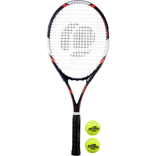 
      SET DE RAQUETA DE TENIS TR 130, 2 raquetas, 2 pelotas y funda de transporte 
  