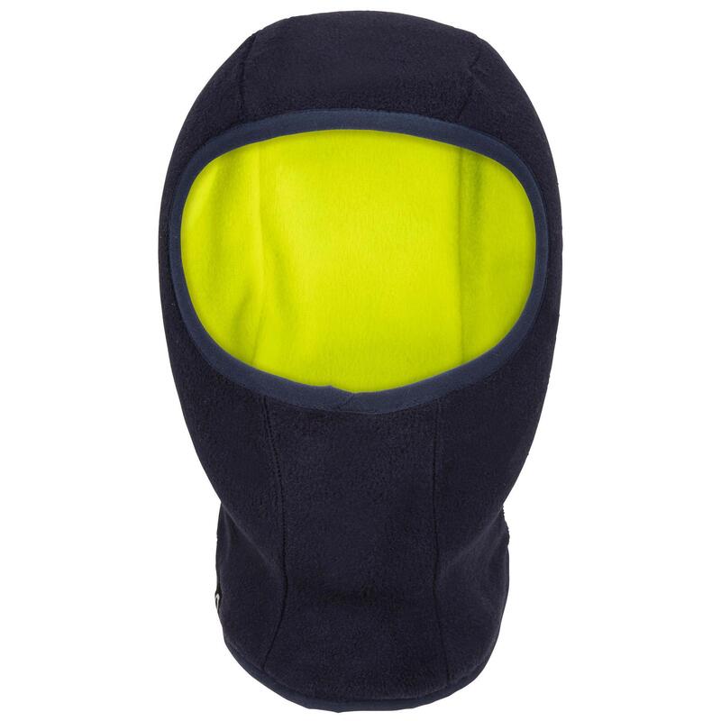 Balaclava Polar Vela Adulto Azul Escuro/Amarelo