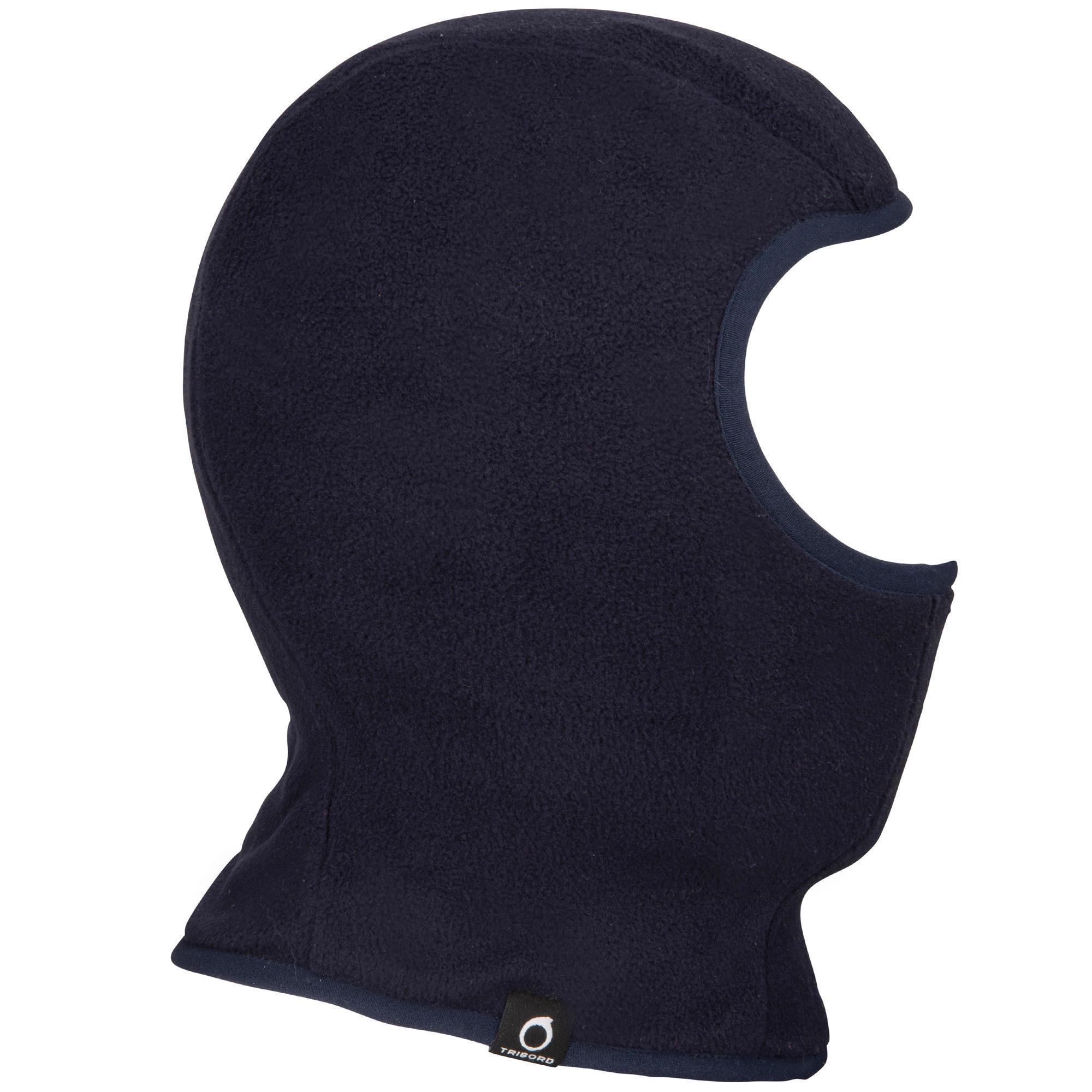 Adult dark blue / yellow fleece boat hood