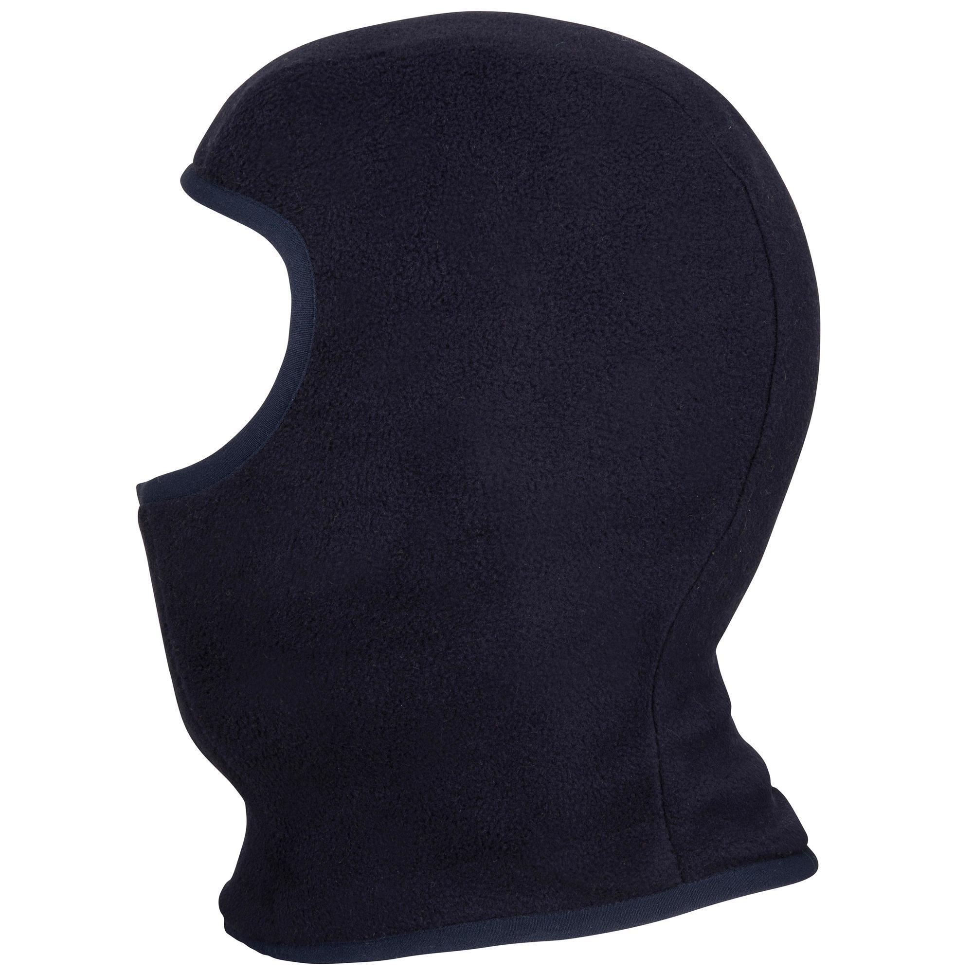 Adult dark blue / yellow fleece boat hood