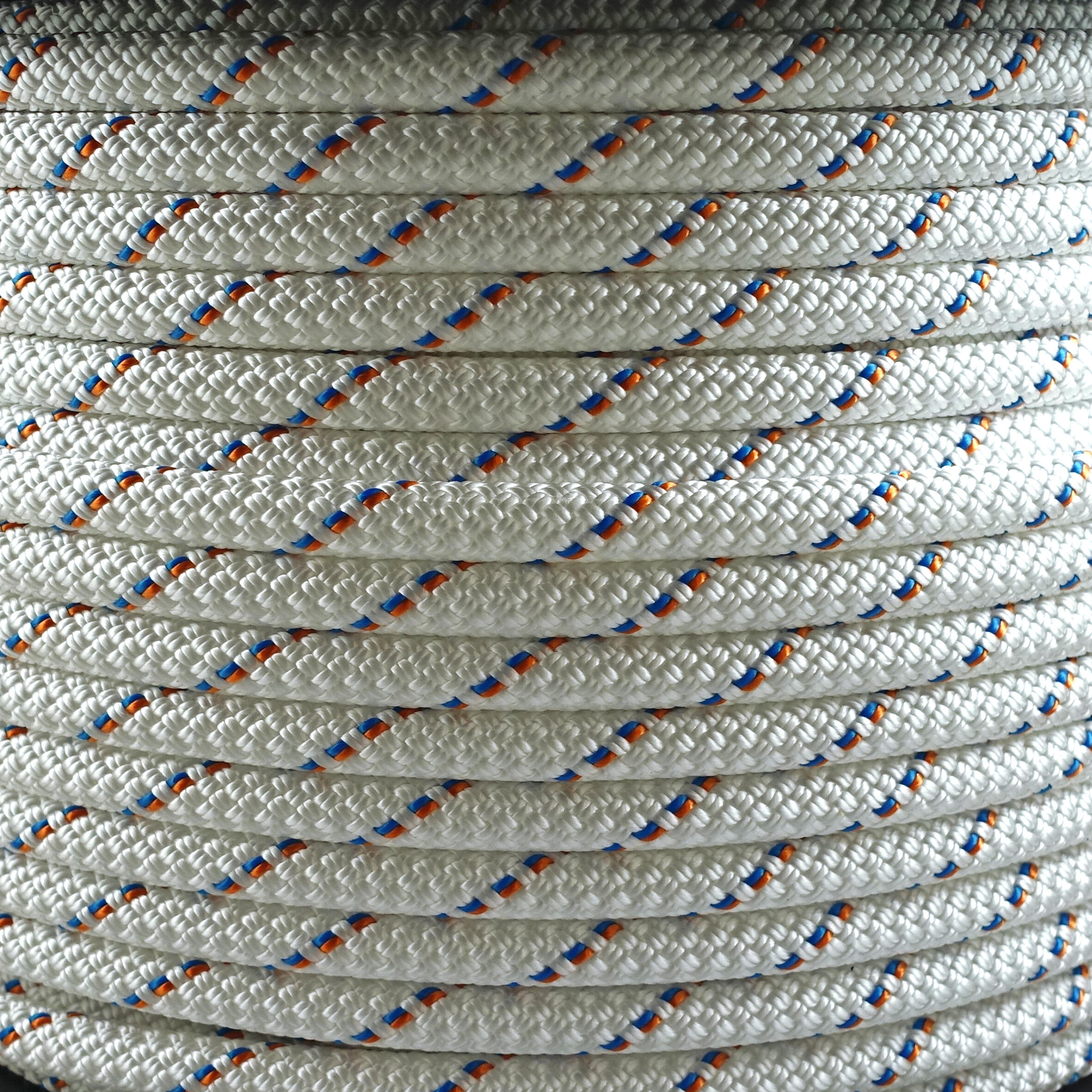 Simond - Corde Semi-statique Stat 10,5mm Au Mètre - Corde Statique - Escalade Alpi Canyoning Parapente - Blanc-bleu-orange - Taille Unique - Decathlon