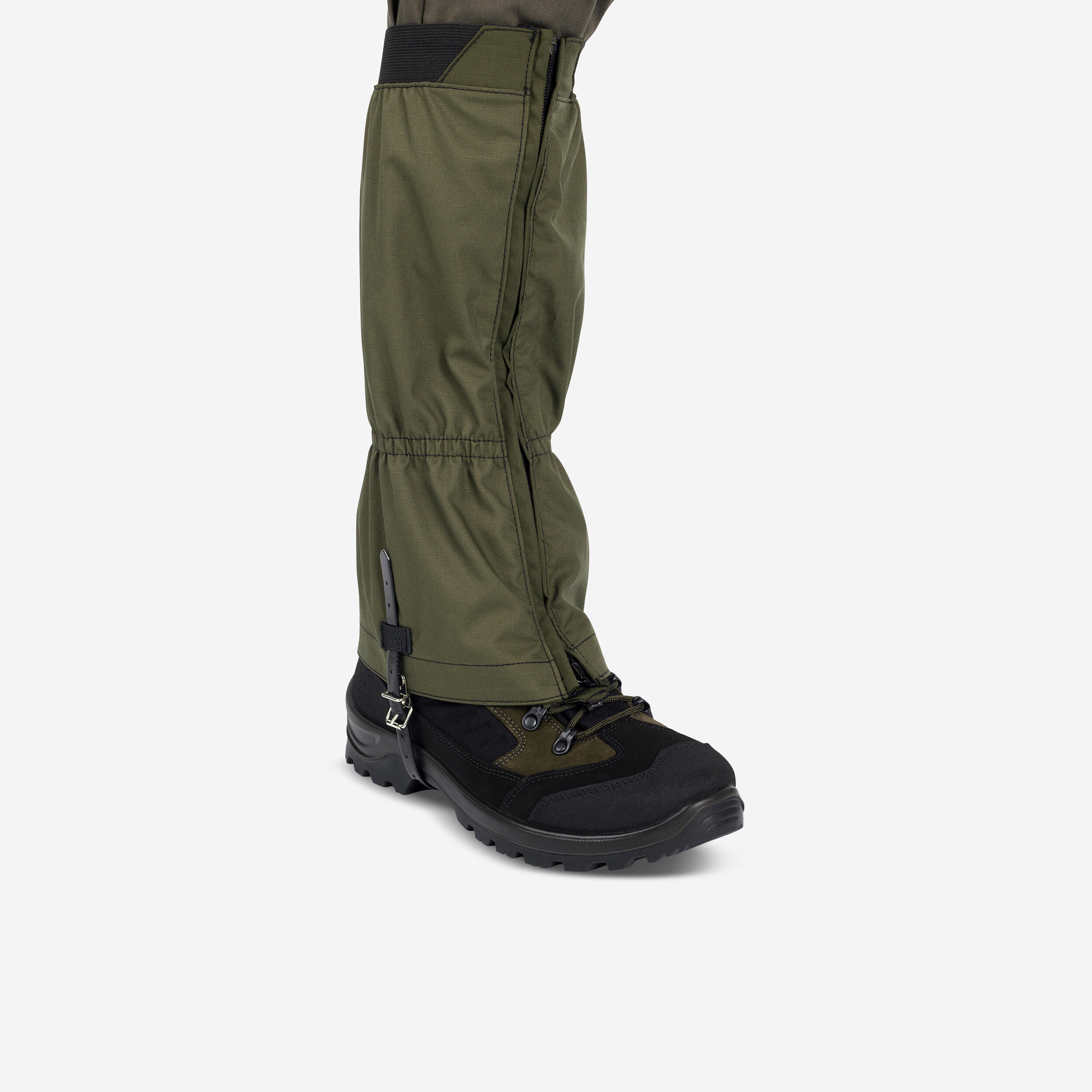 SOLOGNAC Jagdgamaschen CROSSHUNT 100 wasserdicht grün | 03583788219910 SOLOGNAC Jagdgamaschen CROSSHUNT 100 wasserdicht grün | 03583788219910