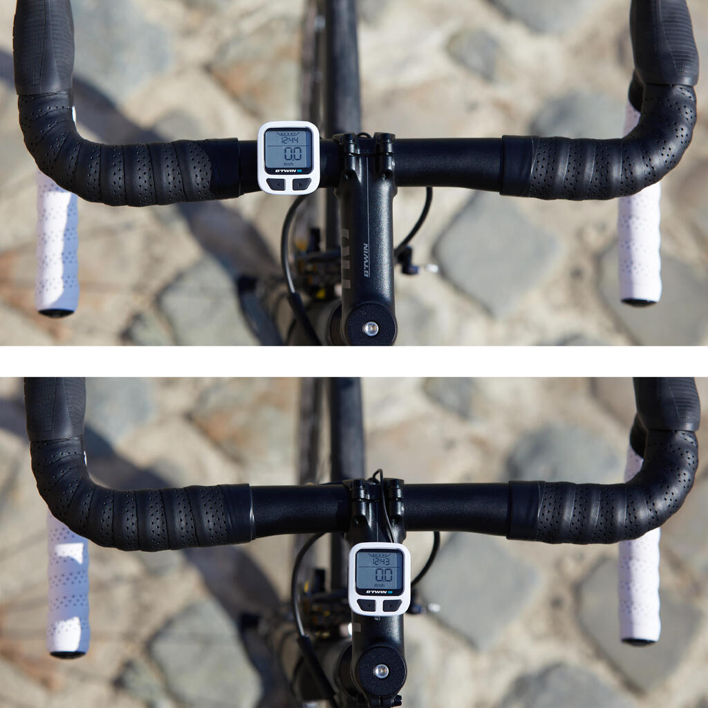 Cyklistický tachometer 100 drôtový čierny