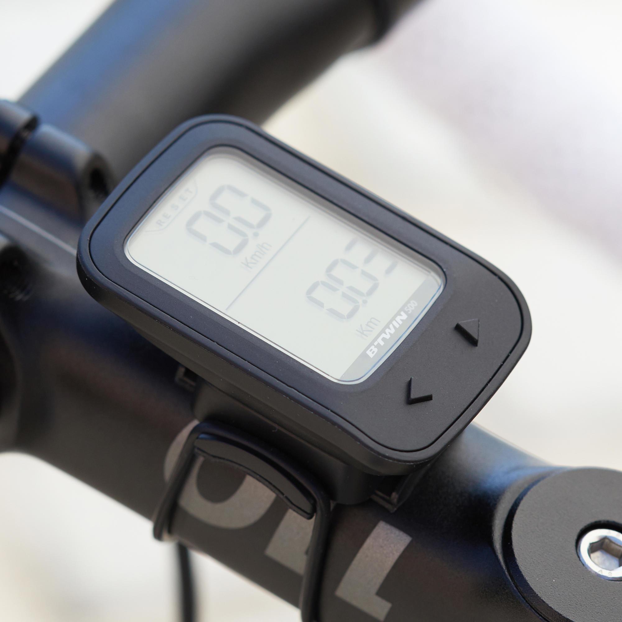 500 Wireless Cyclometer - Black - Decathlon