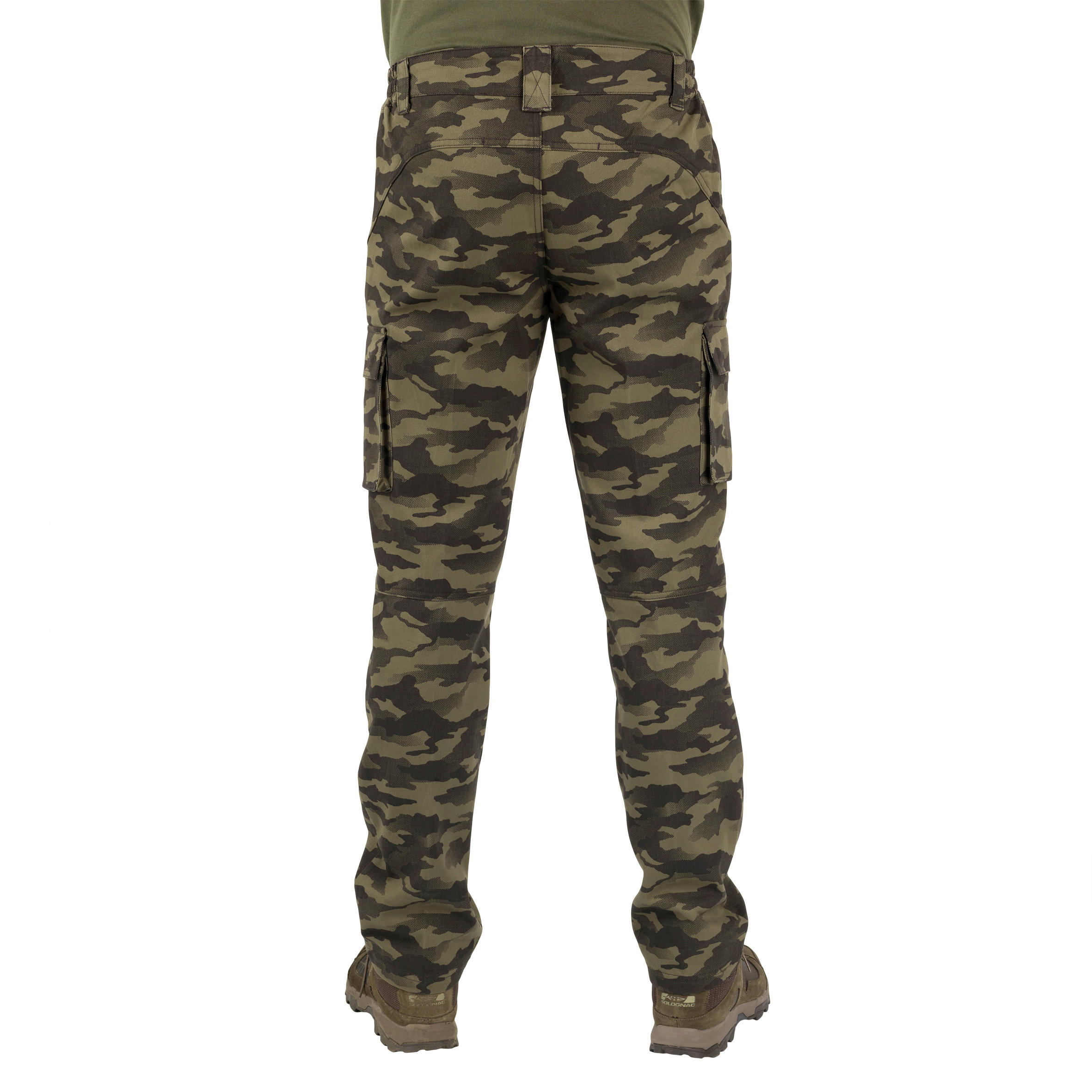 Buy Men Camo Print Flat Front Cargo Trousers online at NNNOWcom