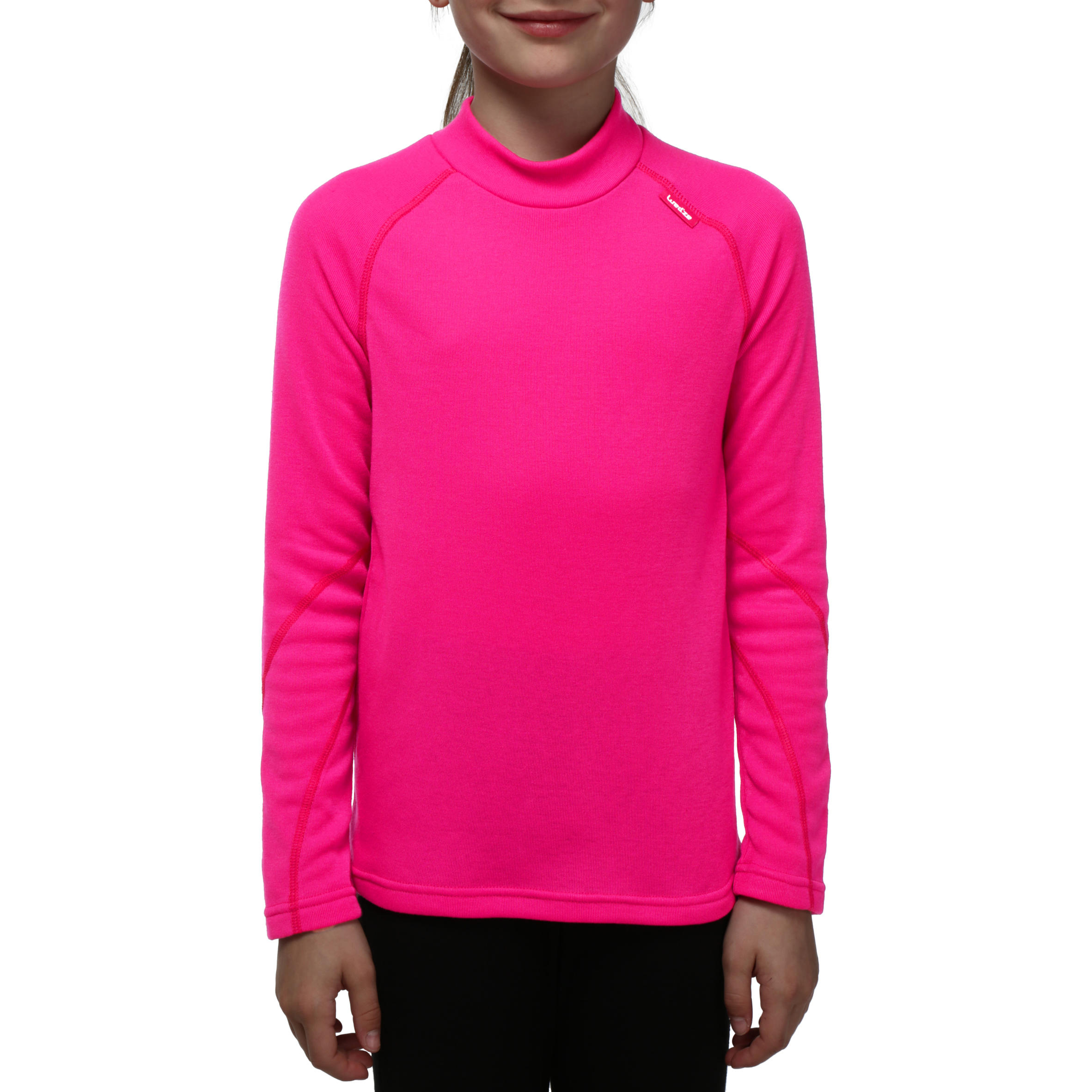 Simple Warm Children's Ski Base Layer - Pink 2/7