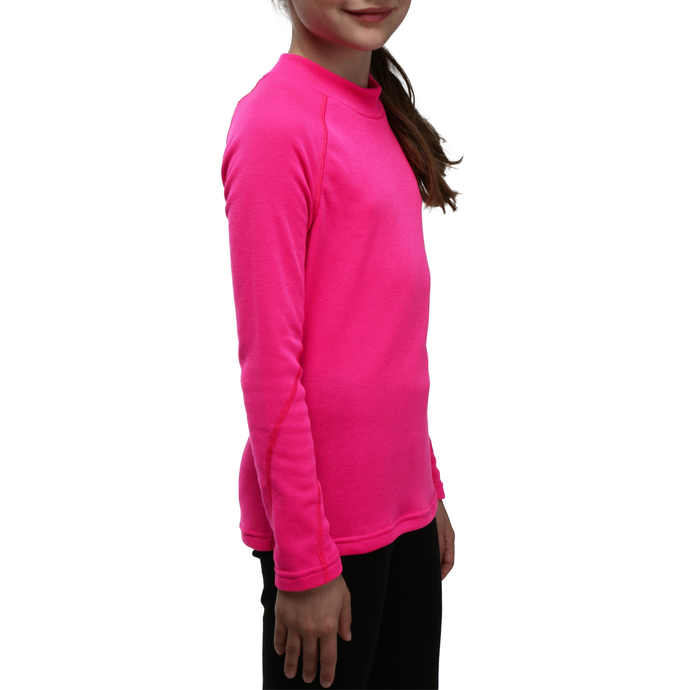 Simple Warm Children's Ski Base Layer - Pink 4/7