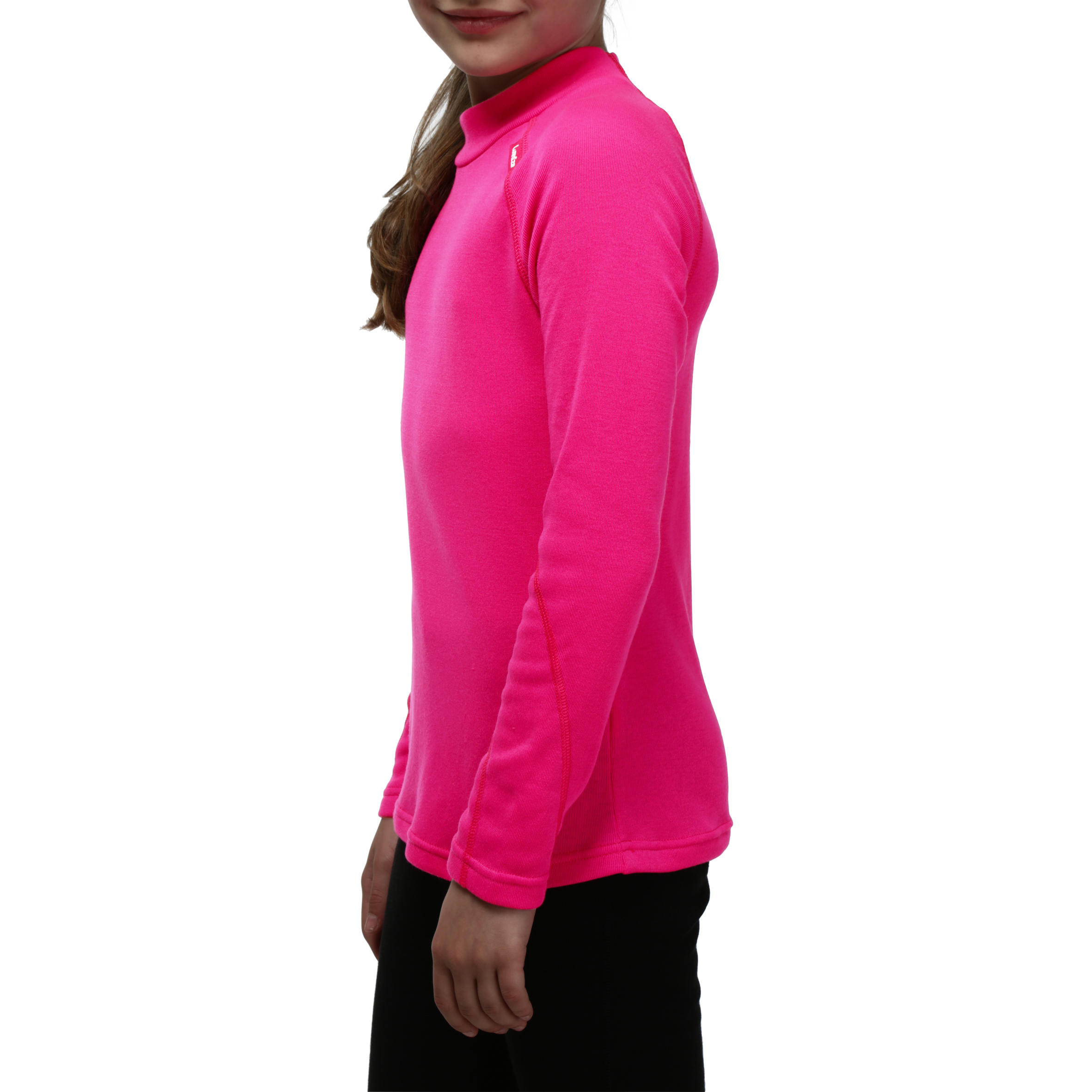 Simple Warm Children's Ski Base Layer - Pink 5/7