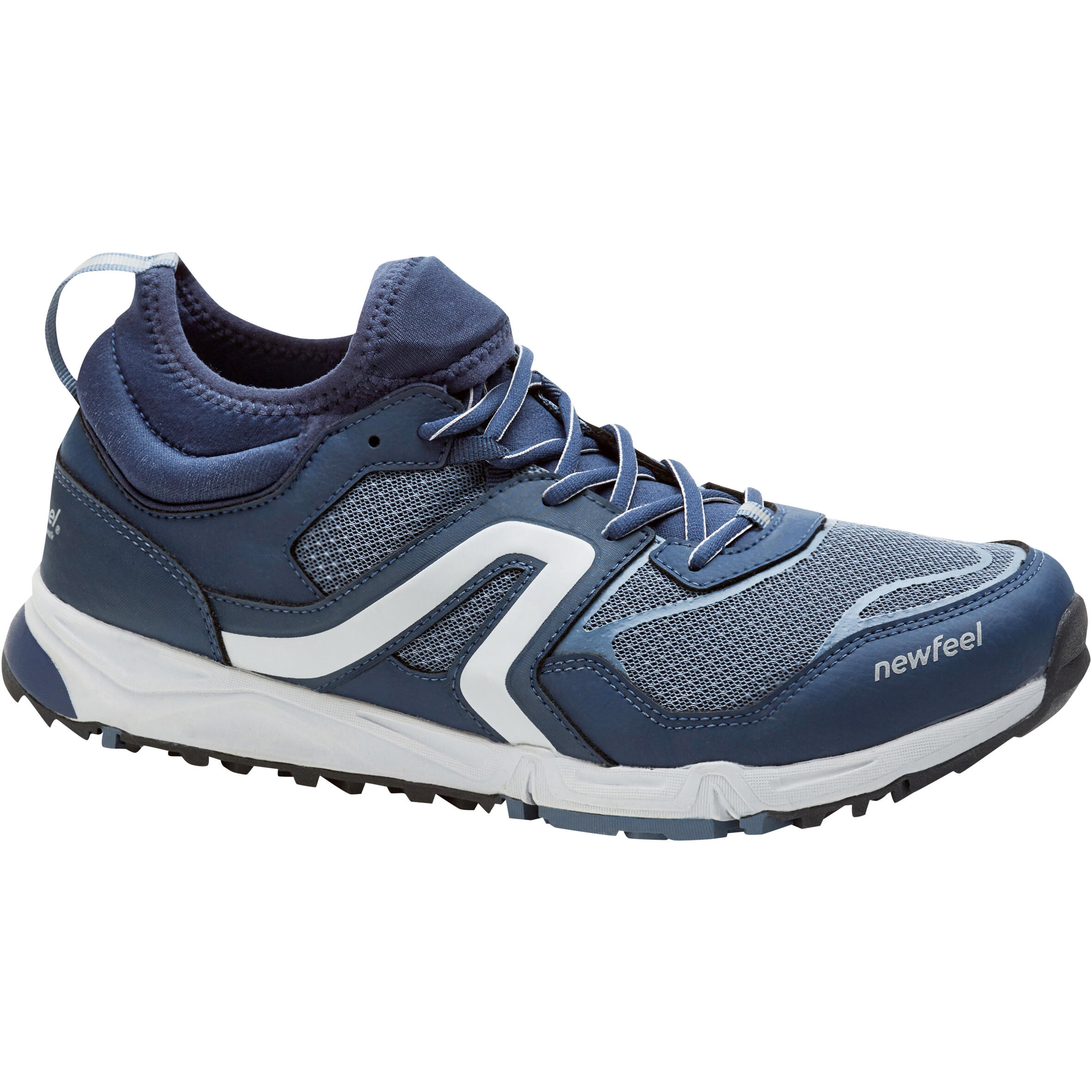 Zapatillas de marcha nórdica hombre NW 500 azul marino / gris Newfeel