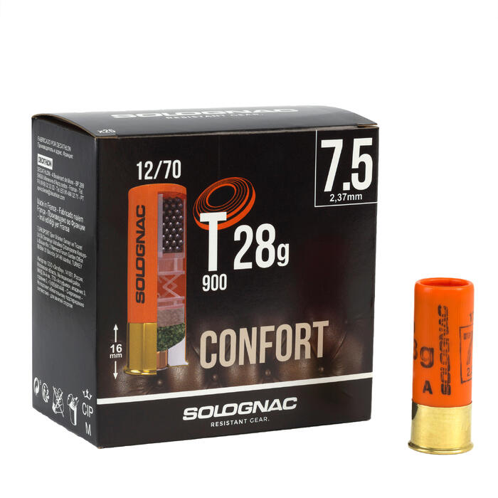 CARTUCHO BALL TRAP T900, 28 g, CALIBRE CONFORT 12/70 ...