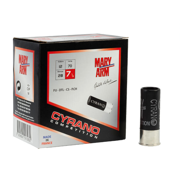 Cartouche ball trap calibre 12/70 Cyrano Competition 28g ...