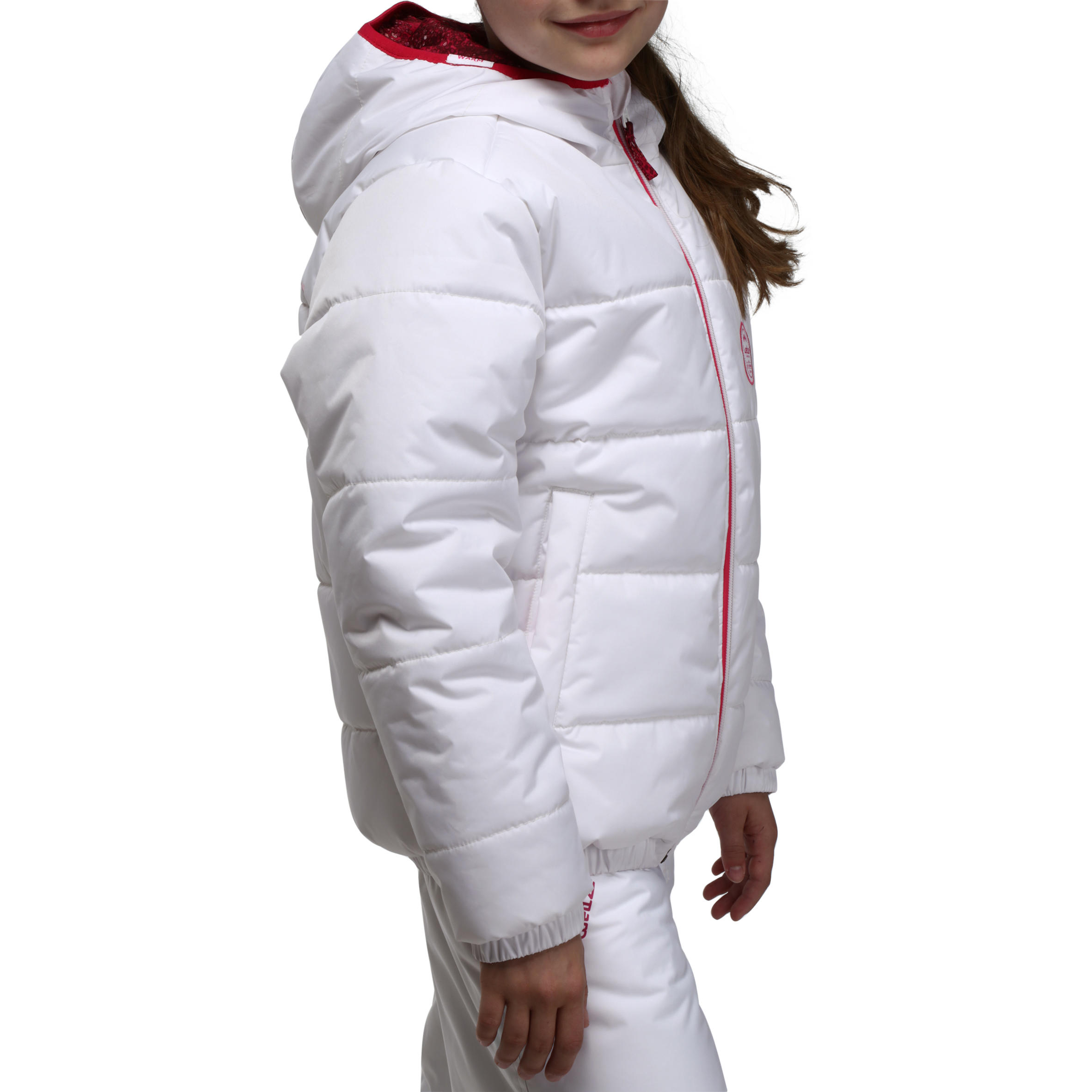 WarmReverse Girls' Reversible Ski Jacket - White/Print 6/20