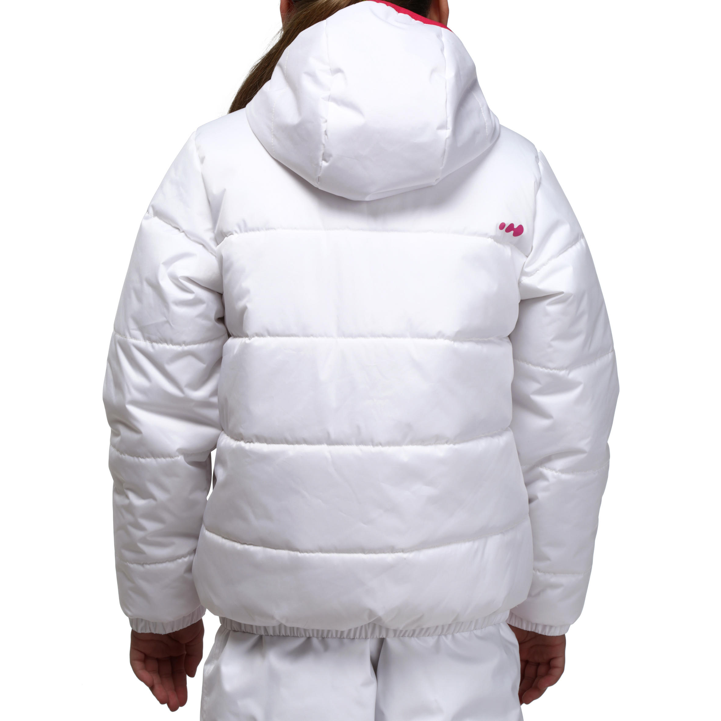 WarmReverse Girls' Reversible Ski Jacket - White/Print 8/20