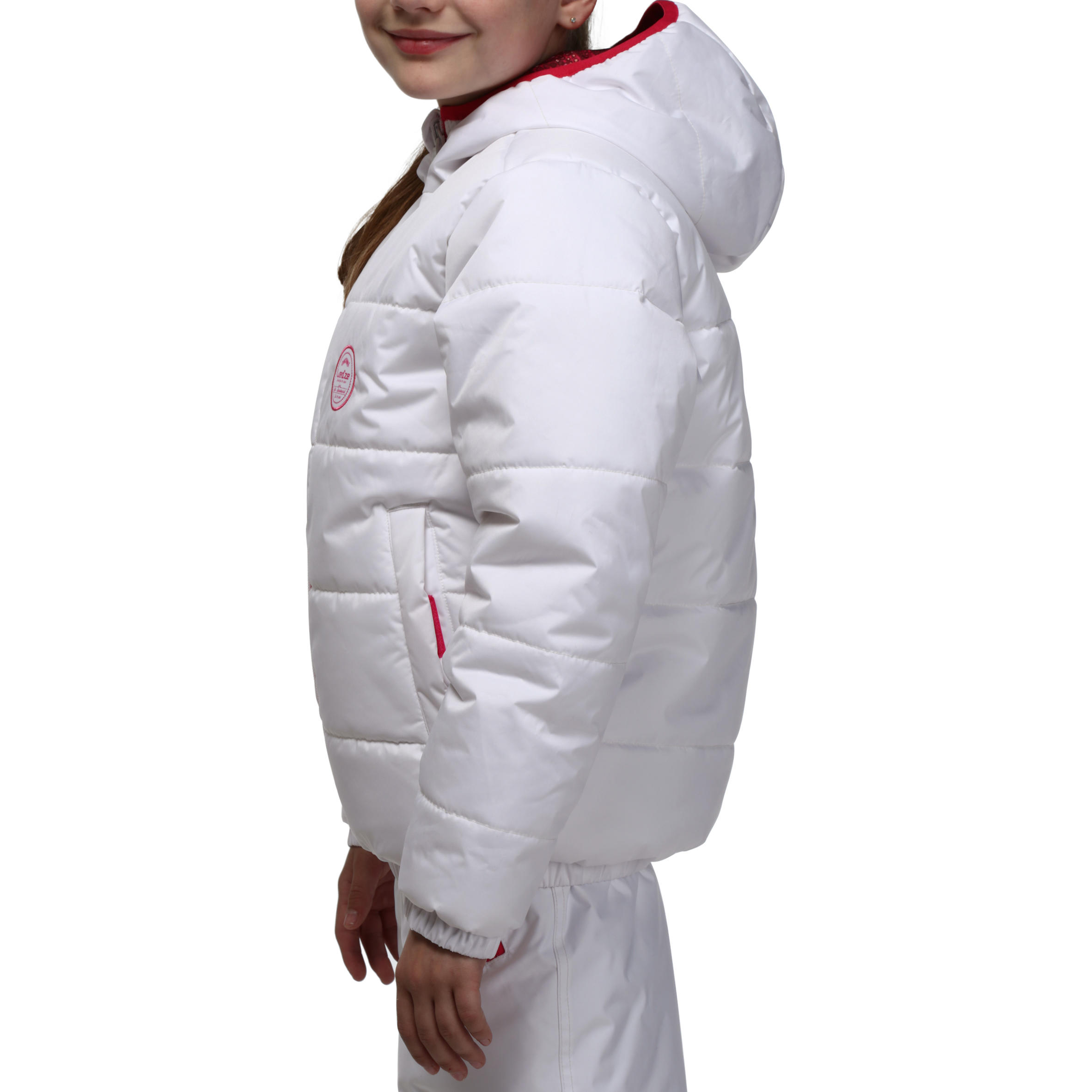 WarmReverse Girls' Reversible Ski Jacket - White/Print 10/20