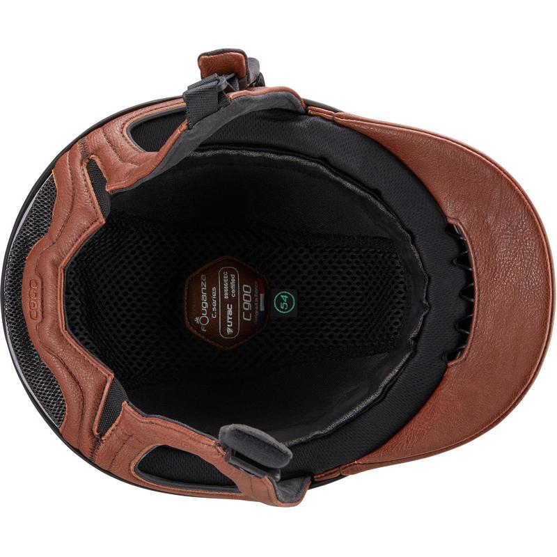 FOUGANZA C900 Sport Horse Riding Helmet Black//Brown size 59
