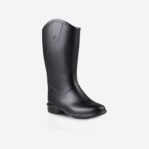 Botines Equitación 100 Bebé Negro