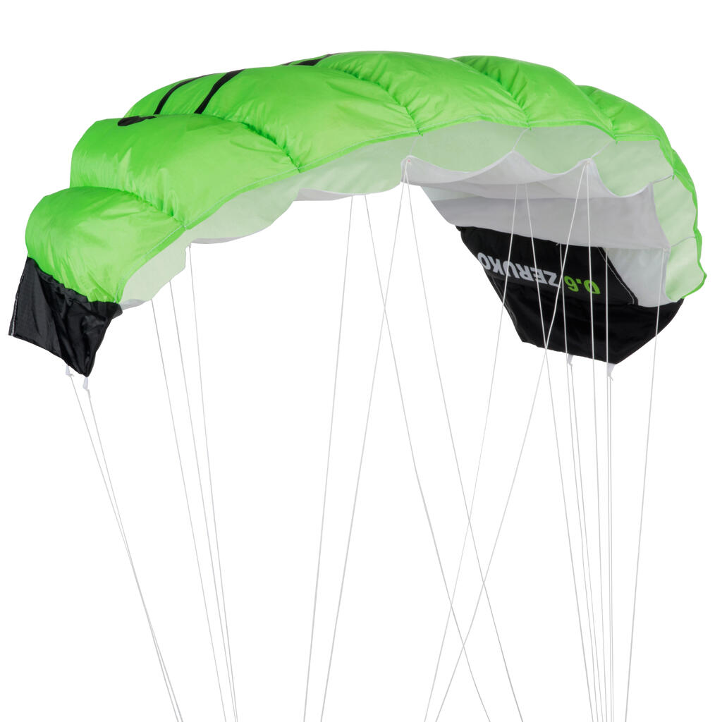TRACTION KITE 0.6 m2 + Bar - Neon Green