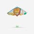 KIDS' KITE STATIC 120 - LION
