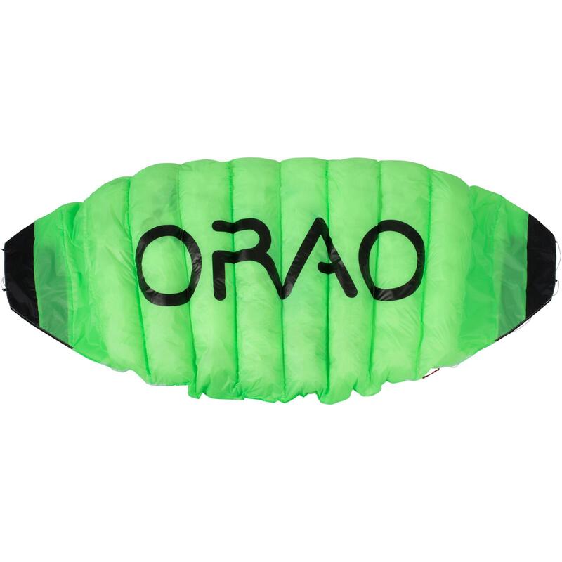 Aripă de tracţiune 1.9m2 + bară Verde fluo 