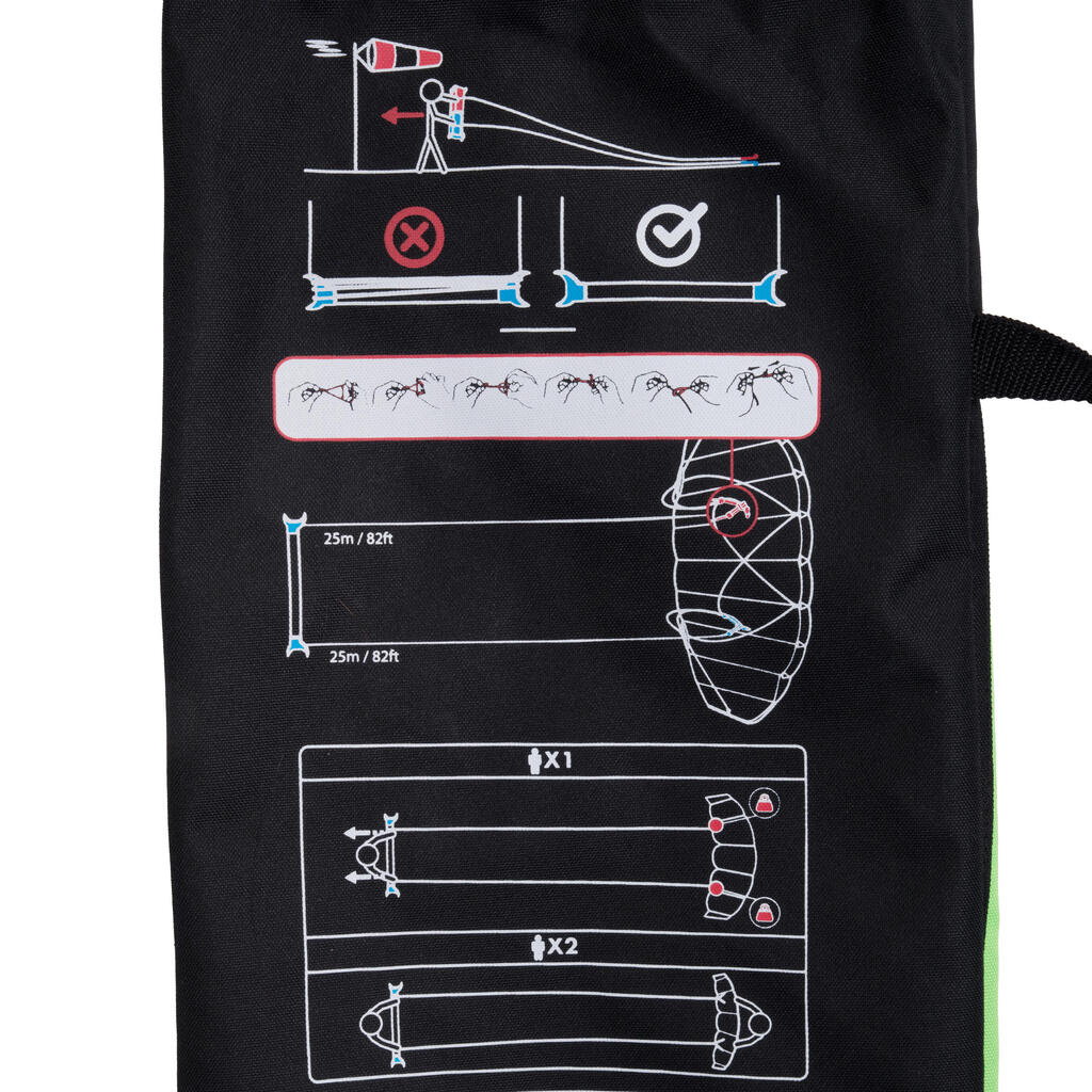 Traction Kite 1.9 m2 + Bar - Neon Green