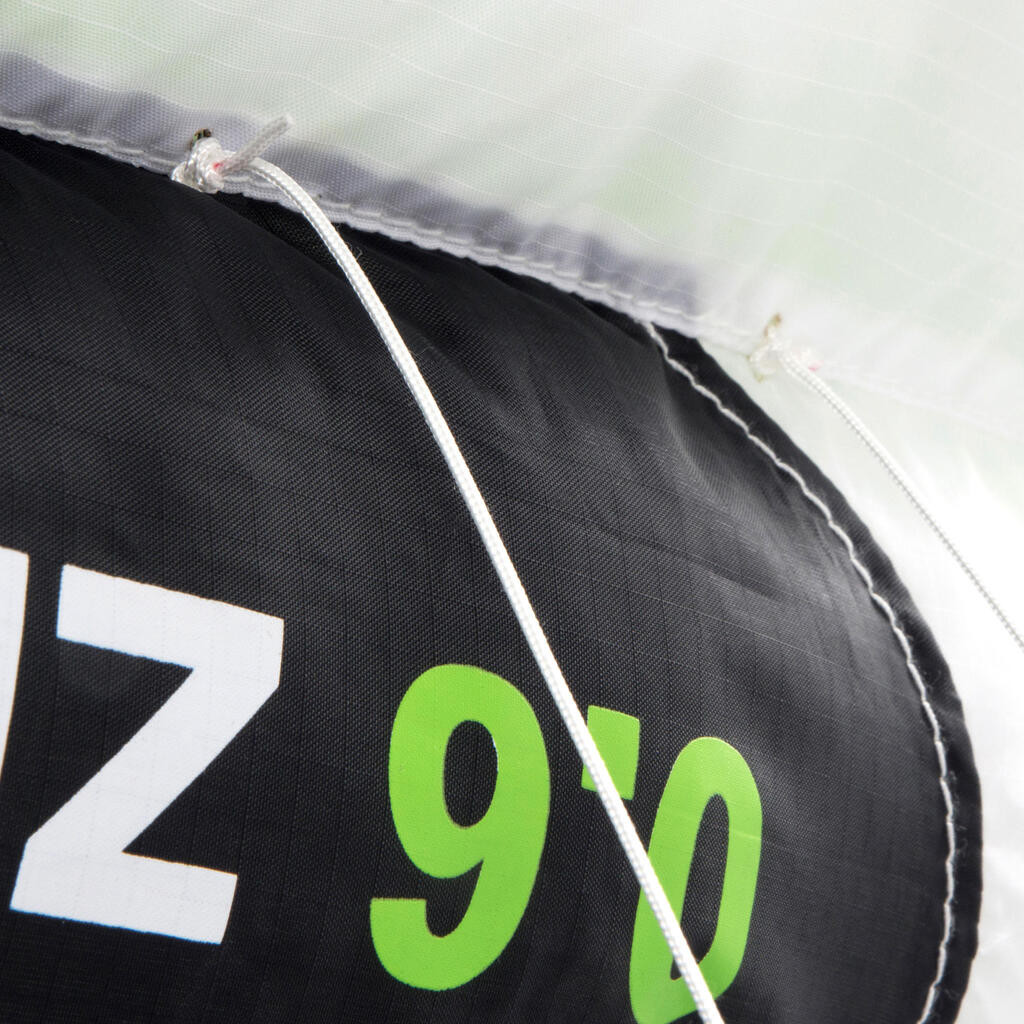 TRACTION KITE 0.6 m2 + Bar - Neon Green