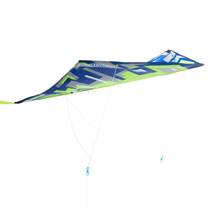 Létající drak Izypilot 100 dvoušňůrový i jednošňůrový zelený