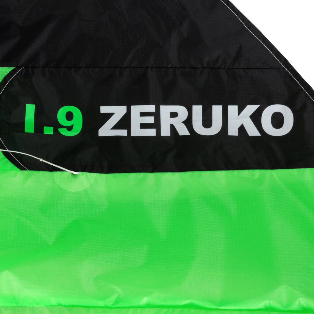 Traction Kite 1.9 m2 + Bar - Neon Green