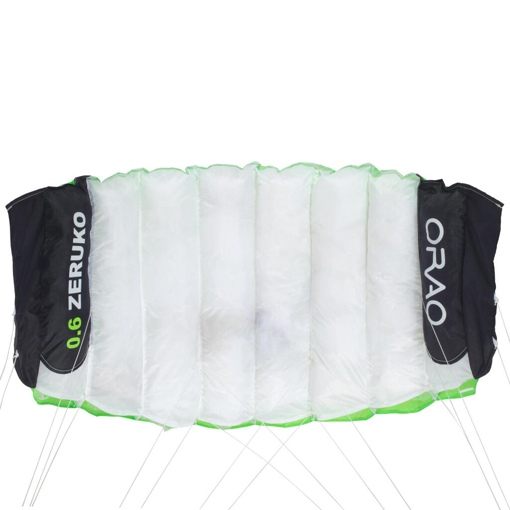 TRACTION KITE 0.6 m2 + Bar - Neon Green