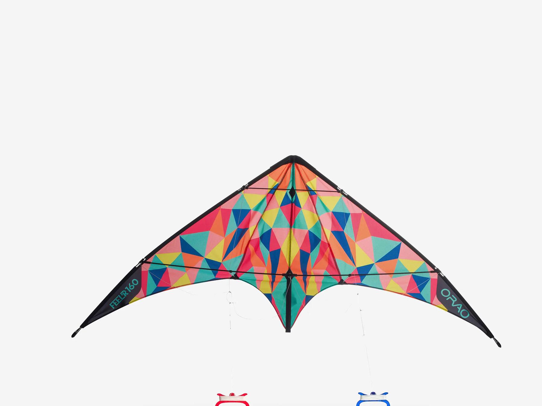 Aquilone Acrobatico Stunt Kite HQ Quick Rainbow 102162 Arcobaleno 115 X 45