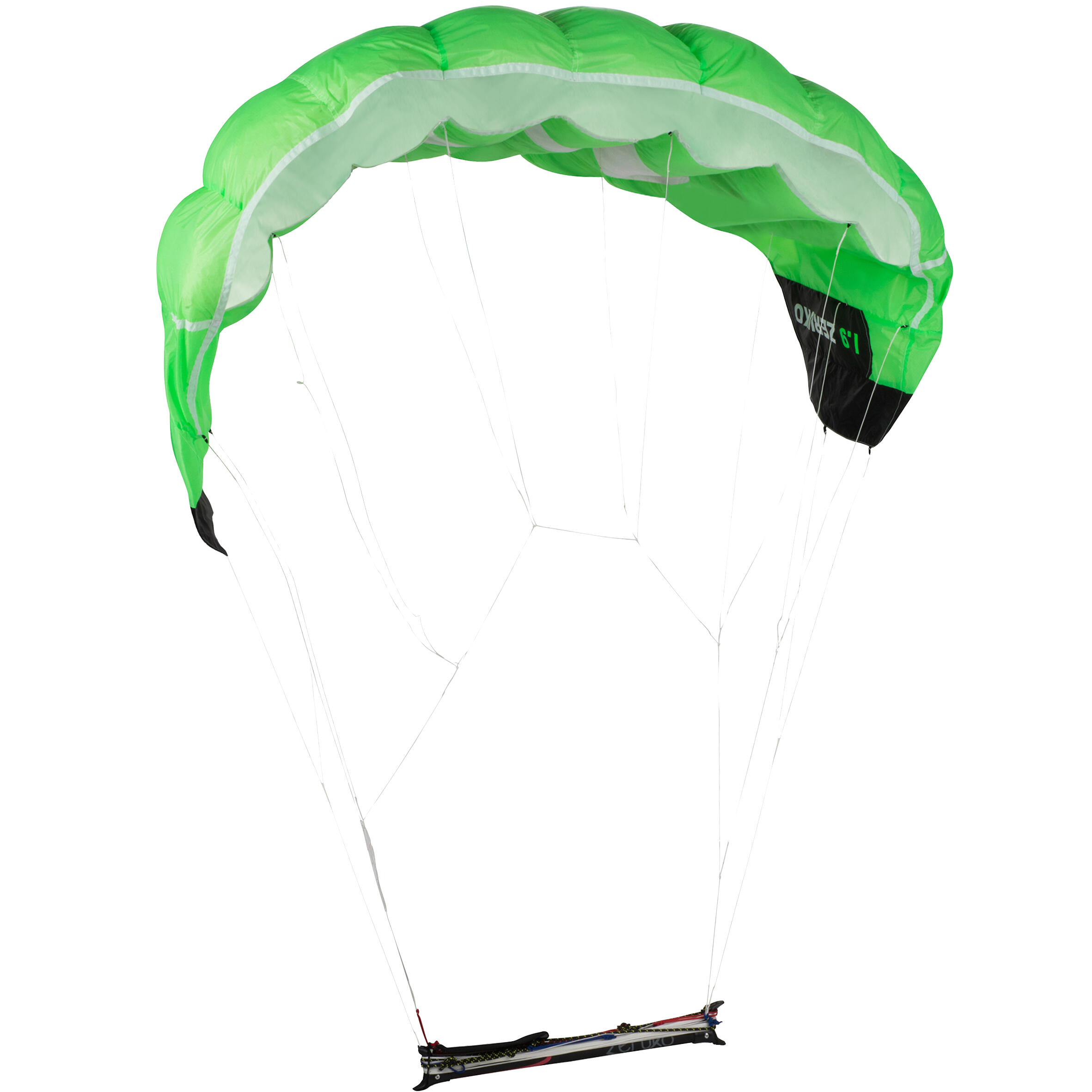 Traction Kite 1.9 m2 + Bar - Neon Green 1/27
