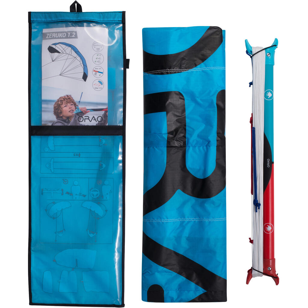 Traction Kite 1.2 m2 + Bar - Blue