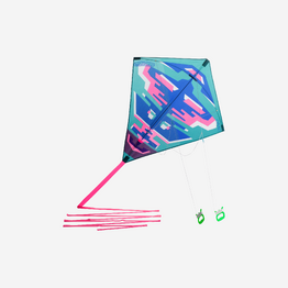 CERF-VOLANT ÉVOLUTIF 2 EN 1 - IZYPILOT 100 - BLEU/ROSE