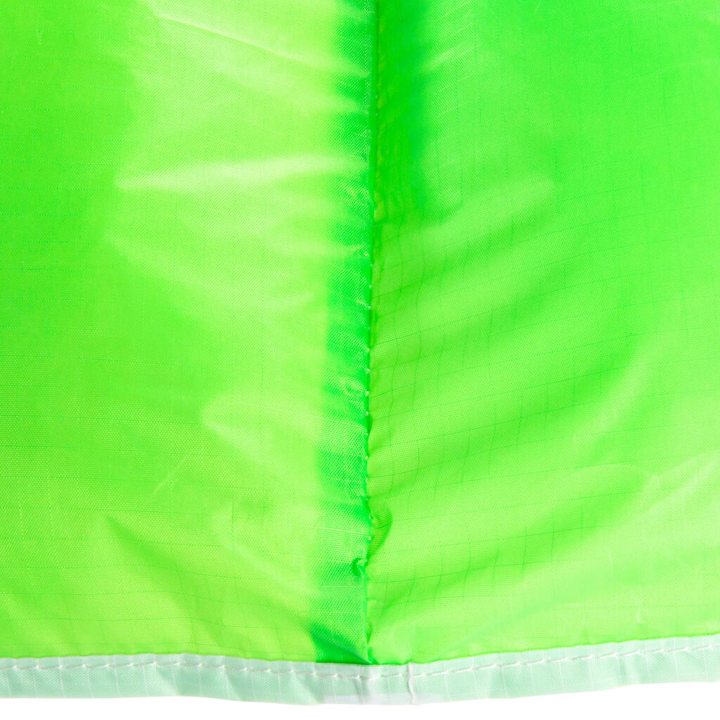 AILE DE TRACTION 0.6m2 + barre verte fluo