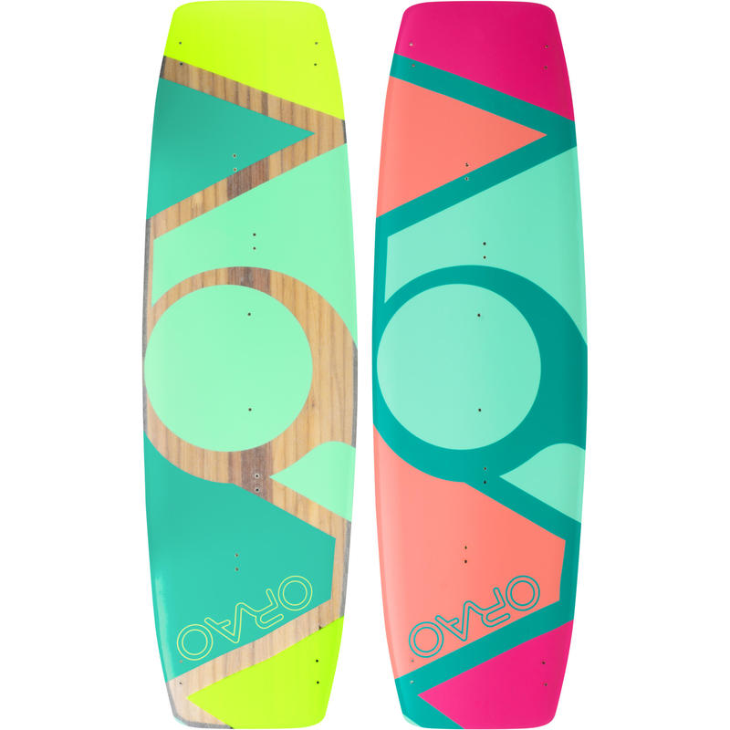 KITESURFING BOARD TWINTIP 500 CARBON 136X40.5 CM (PADS AND STRAPS