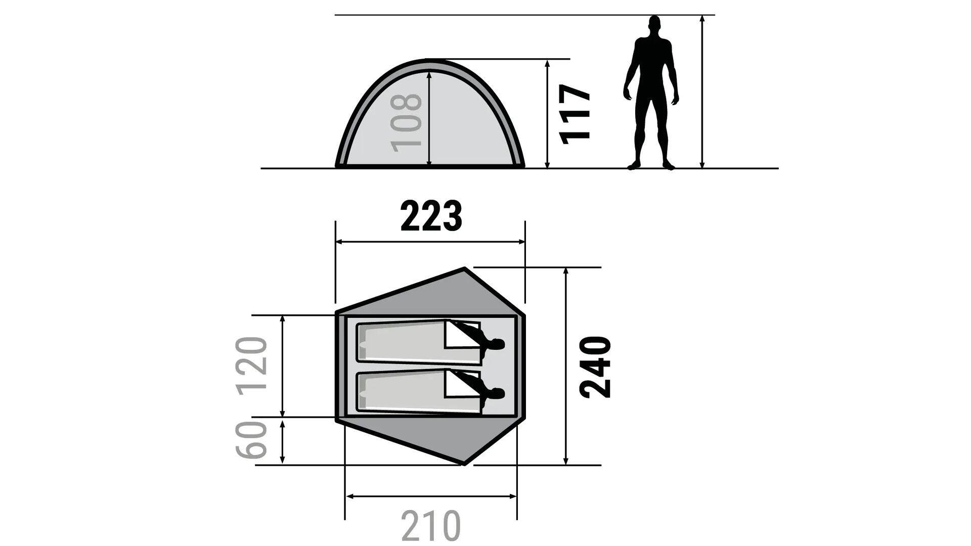 TIENDA DE CAMPAÑA FORCLAZ QUICK HIKER  3 PERSONAS (2018)