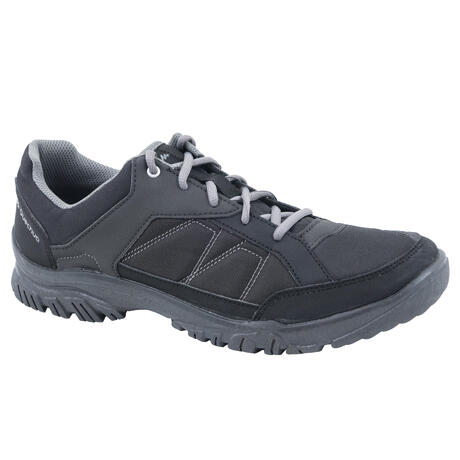 Nh100 Men S Hiking Shoes Black Quechua