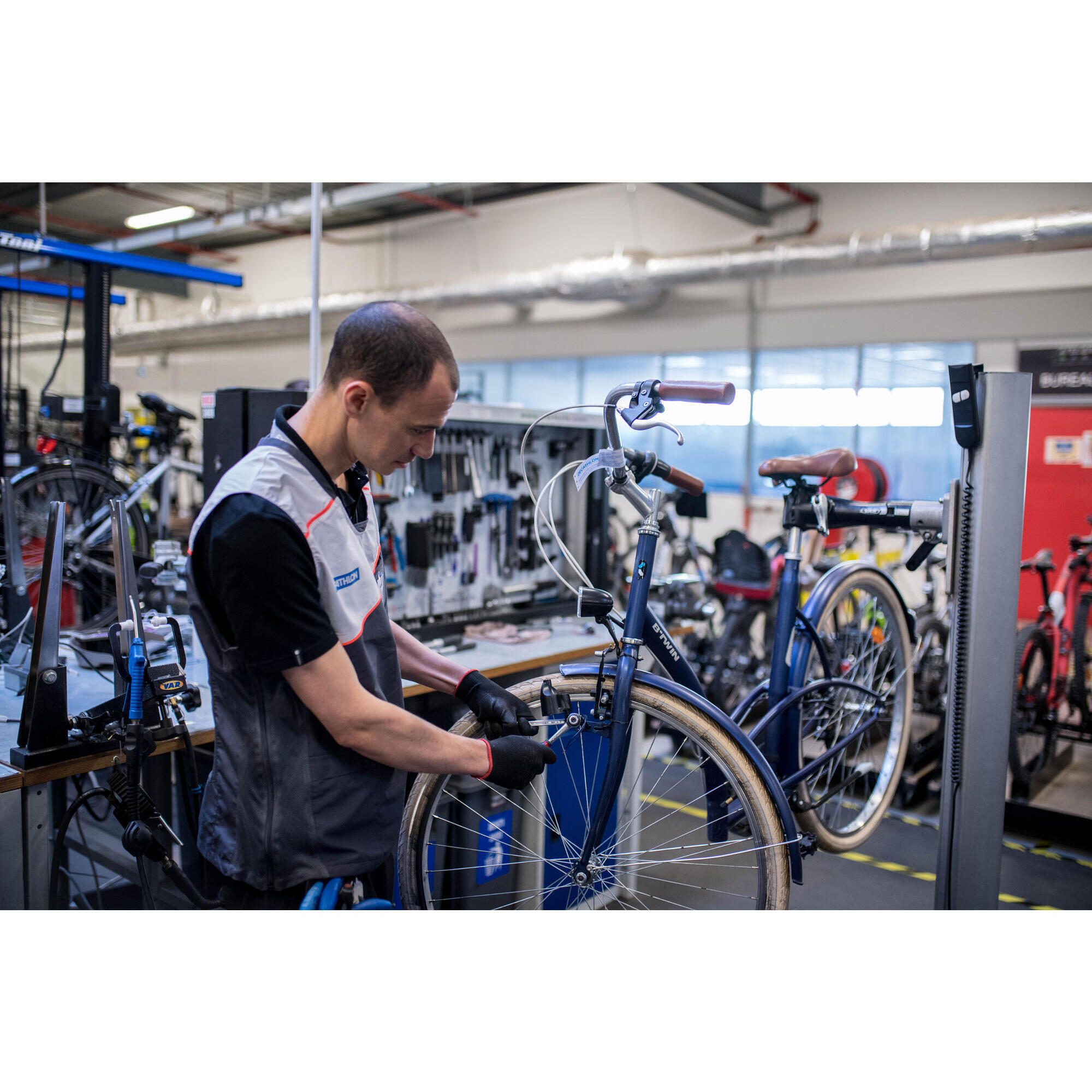 Decathlon shop bike repairs